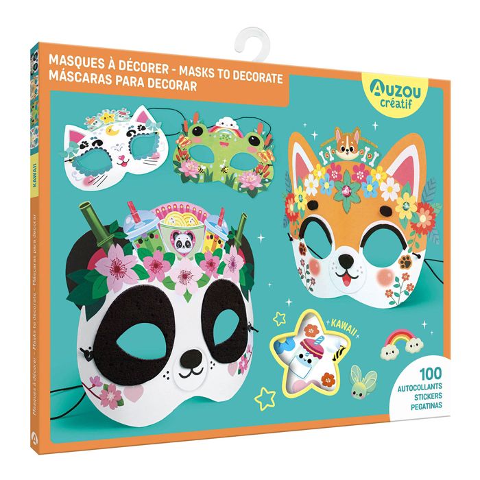 COFFRET MASQUES A DECORER KAWAII