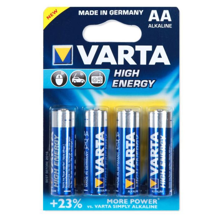 4 piles LR06 AA High Energy Varta • Nature & Découvertes Suisse