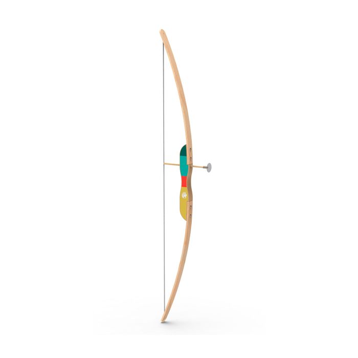 Jouet de tir à l’arc en bois, arc et flèches