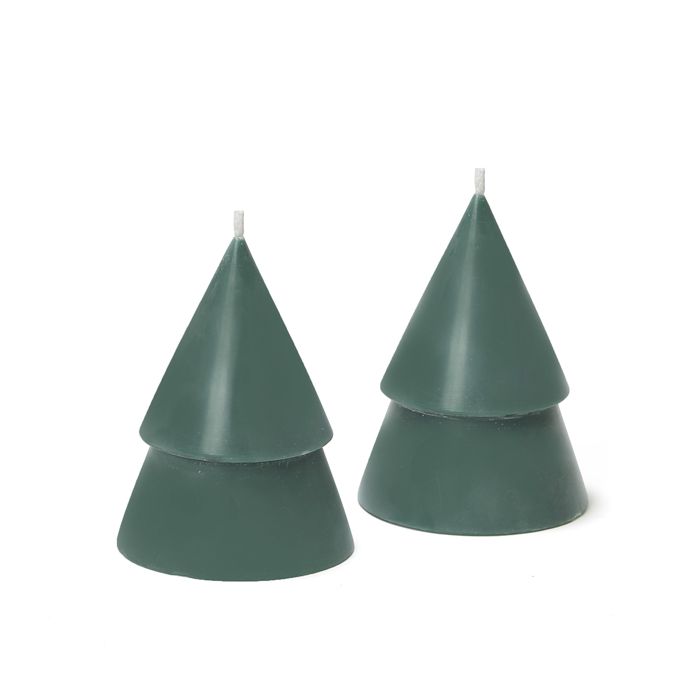 SET DE 2 BOUGIES SAPIN 10CM