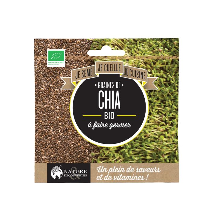 GRAINES DE CHIA BIO A FAIRE GERMER 35G