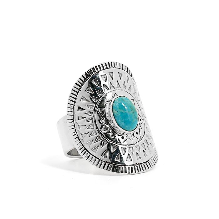 Bague Dyana pierre d amazonite Nature D couvertes Suisse