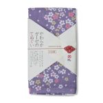 SERVIETTE VISAGE JAPONAISE FLORAL VIOLET