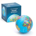 GLOBE GEOGRAPHIQUE ROTATIF LUMINEUX