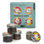 COFFRET 4 BOISSONS DU MONDE BIO 2024