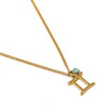 COLLIER ASTRO APATITE GEMEAUX 24